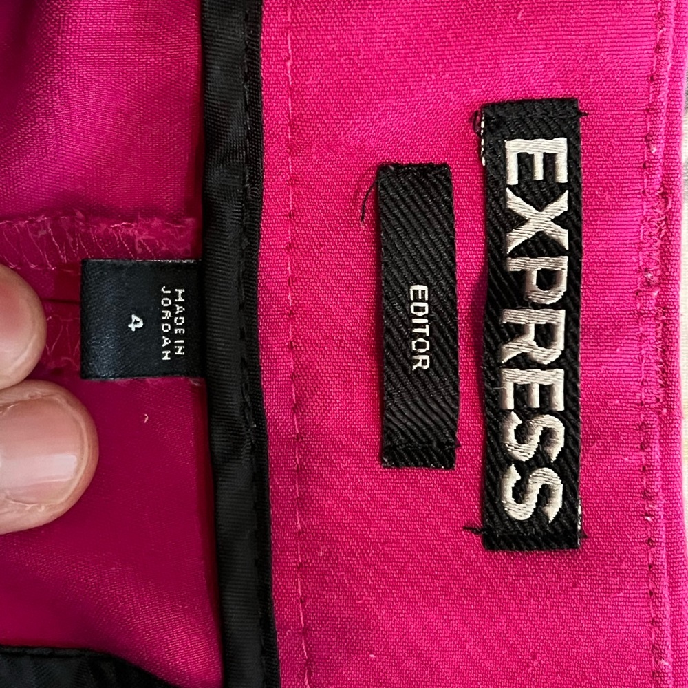 Express Hot Pink Editor Pants